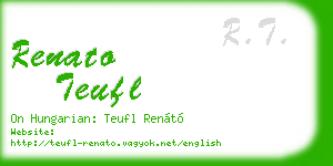 renato teufl business card